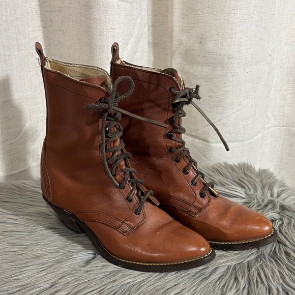 Vintage 80s/90s Avonite Hypalon Women’s Western Granny Boots - Picture 1 of 11
